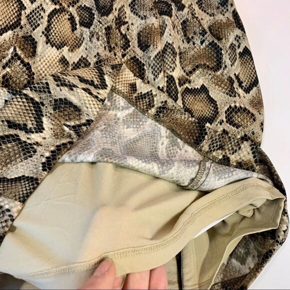 Michael Kors green snake print skirt size 0 - Picture 5 of 8